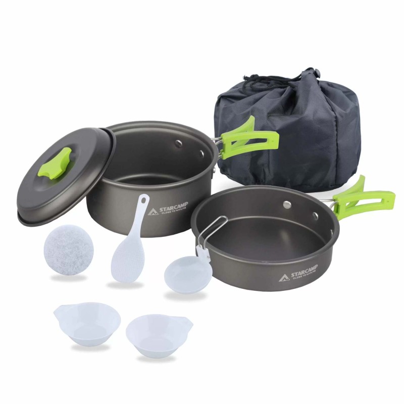 Набір посуду для кемпінгу Starcamp Cookware set 1-2 HX-CK02 black