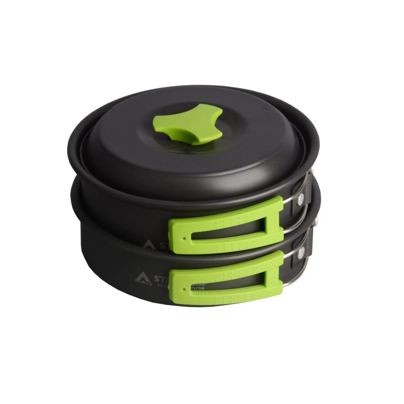 Набір посуду для кемпінгу Starcamp Cookware set 1-2 HX-CK02 black