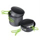 Набір посуду для кемпінгу Starcamp Cookware set 2-3 HX-CK03 black