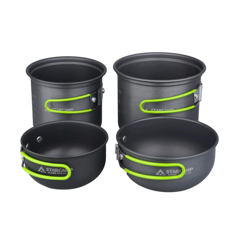 Набір посуду для кемпінгу Starcamp Cookware set 2-3 HX-CK03 black