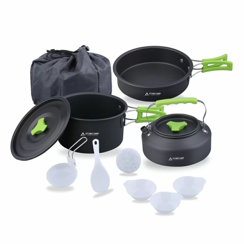 Набір посуду для кемпінгу Starcamp Cookware set 2-3 HX-CK05 black