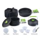 Набір посуду для кемпінгу Starcamp Cookware set 2-3 HX-CK05 black