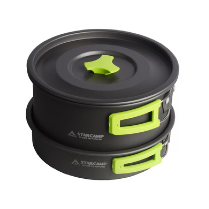 Набір посуду для кемпінгу Starcamp Cookware set 3-4 HX-CK07 black
