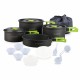 Набір посуду для кемпінгу Starcamp Cookware set 3-4 HX-CK07 black