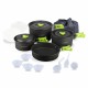 Набір посуду для кемпінгу Starcamp Cookware set 3-4 HX-CK07 black