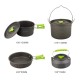 Набір посуду для кемпінгу Starcamp Cookware set 2-3 HX-CK08 black