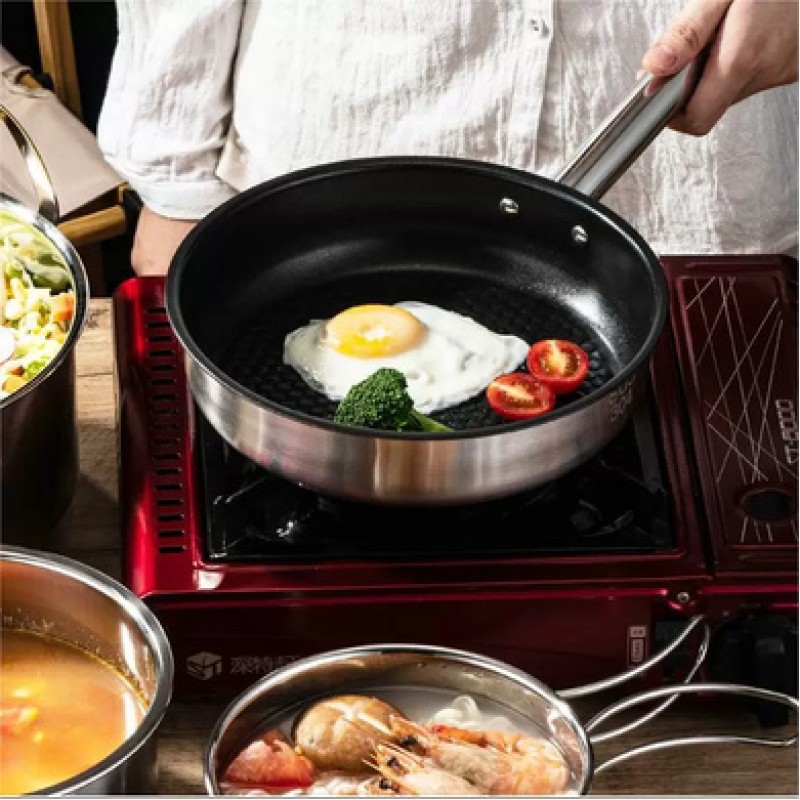 Набір посуду для кемпінгу Starcamp Cookware set 3-4 HX-SK09A steel