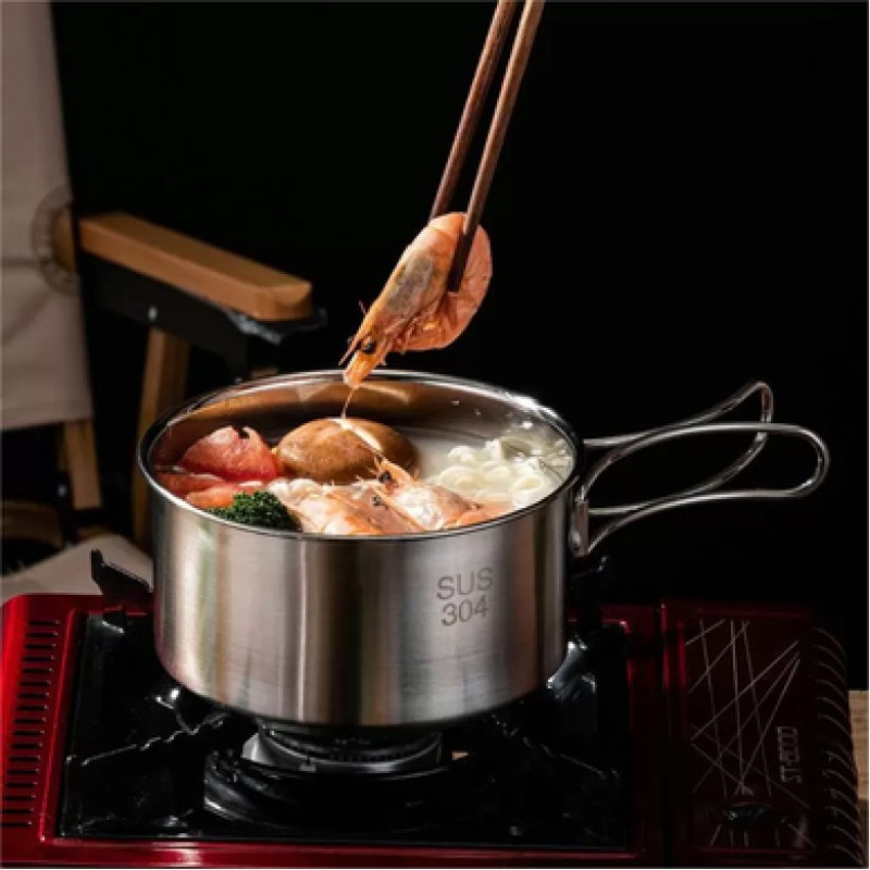 Набір посуду для кемпінгу Starcamp Cookware set 3-4 HX-SK09A steel