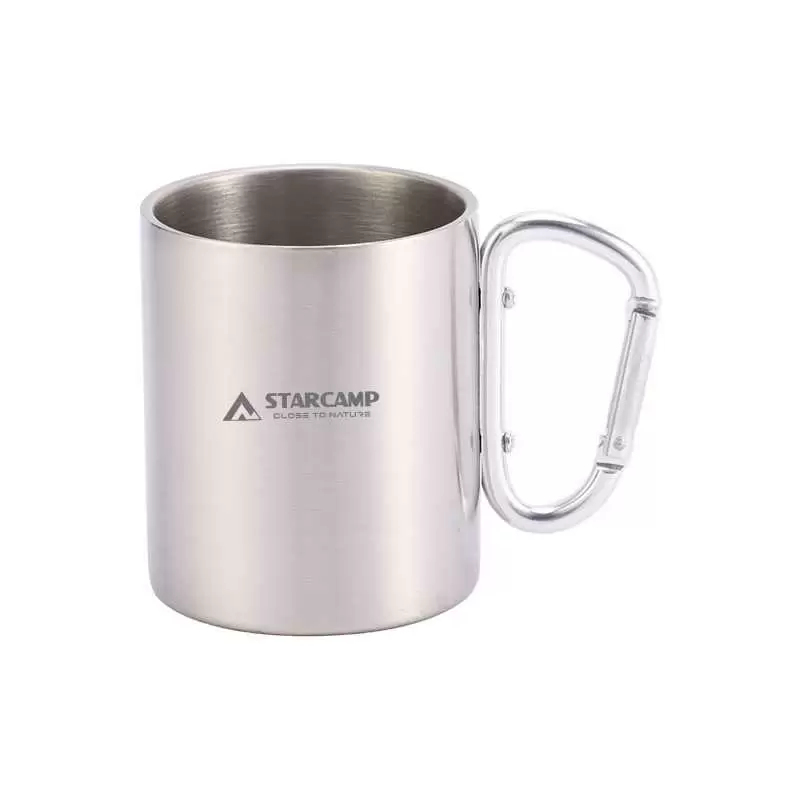 Кружка з карабіном Starcamp Travel mug 300 мл HX-MG300 steel