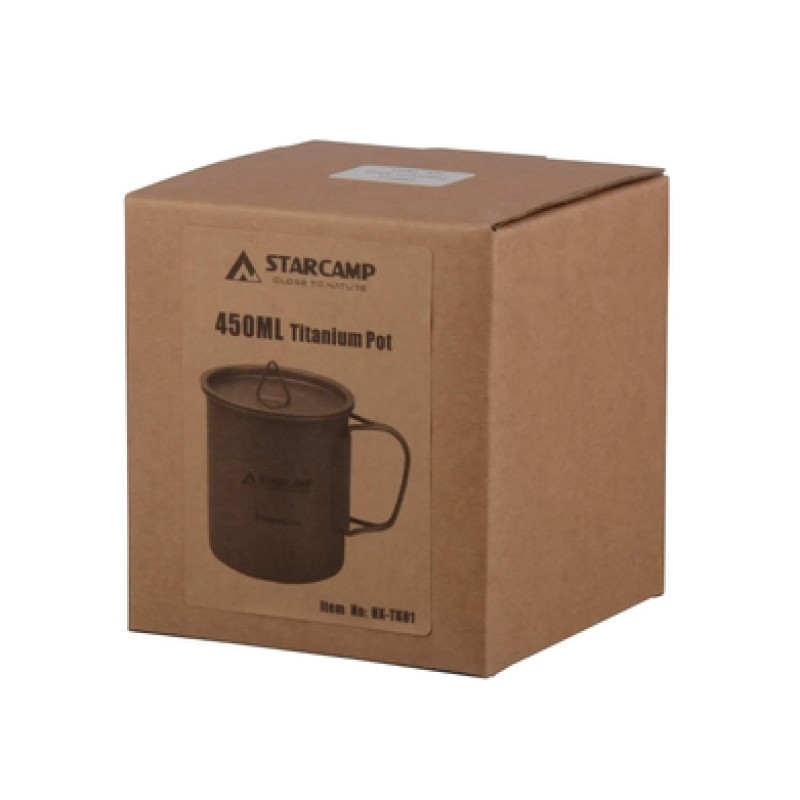 Кружка титанова Starcamp 450 мл HX-TK01 titanium