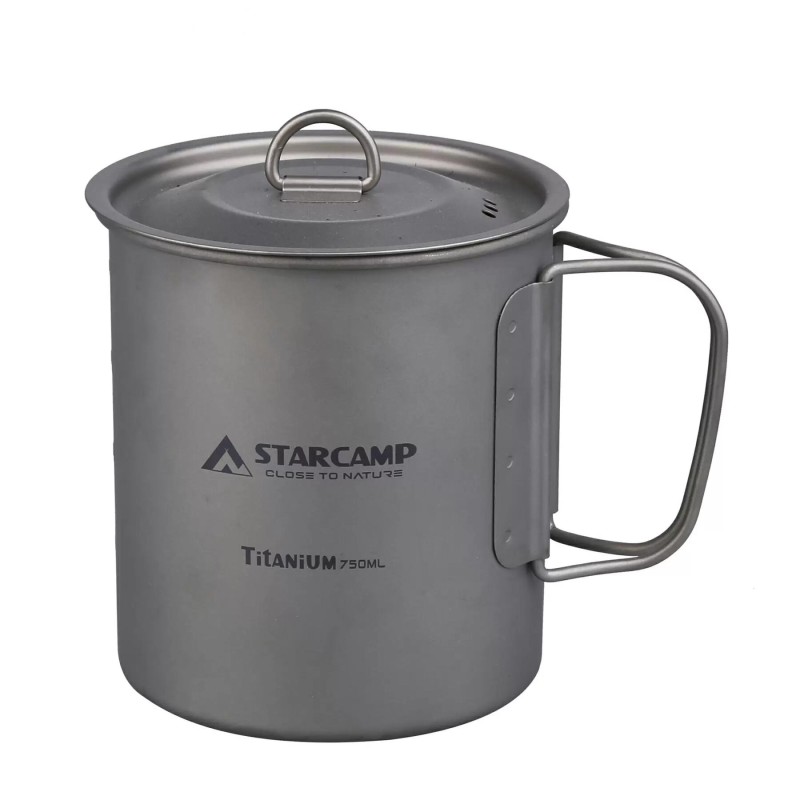Кружка титанова Starcamp 750 мл HX-TK01B titanium