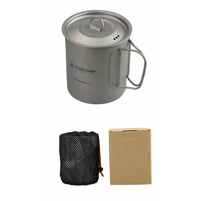 Кружка титанова Starcamp 750 мл HX-TK10 titanium