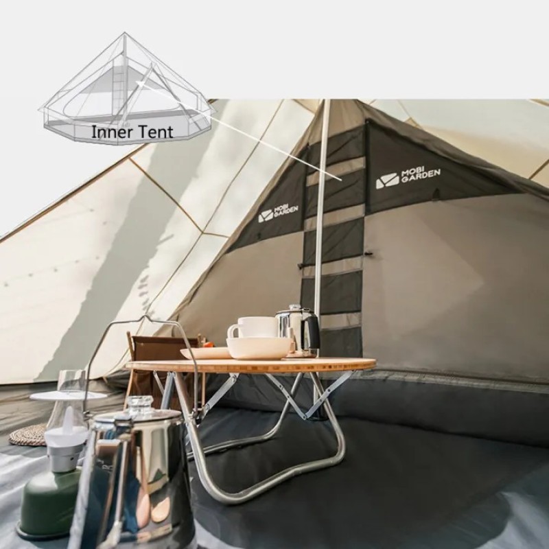 Намет-шатро Mobi Garden ERA Camp 260 NX20561036 ivory
