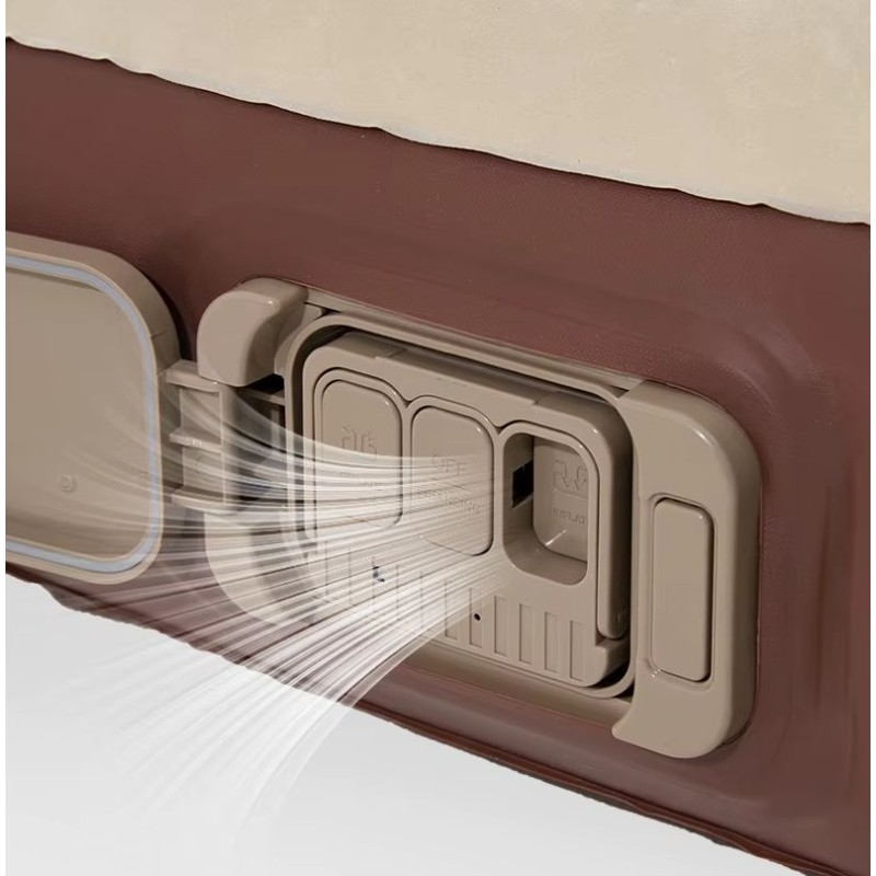 Матрац надувний двомісний з вбудованим насосом Mobi Garden Air double bed 26 см NX24663001 sand