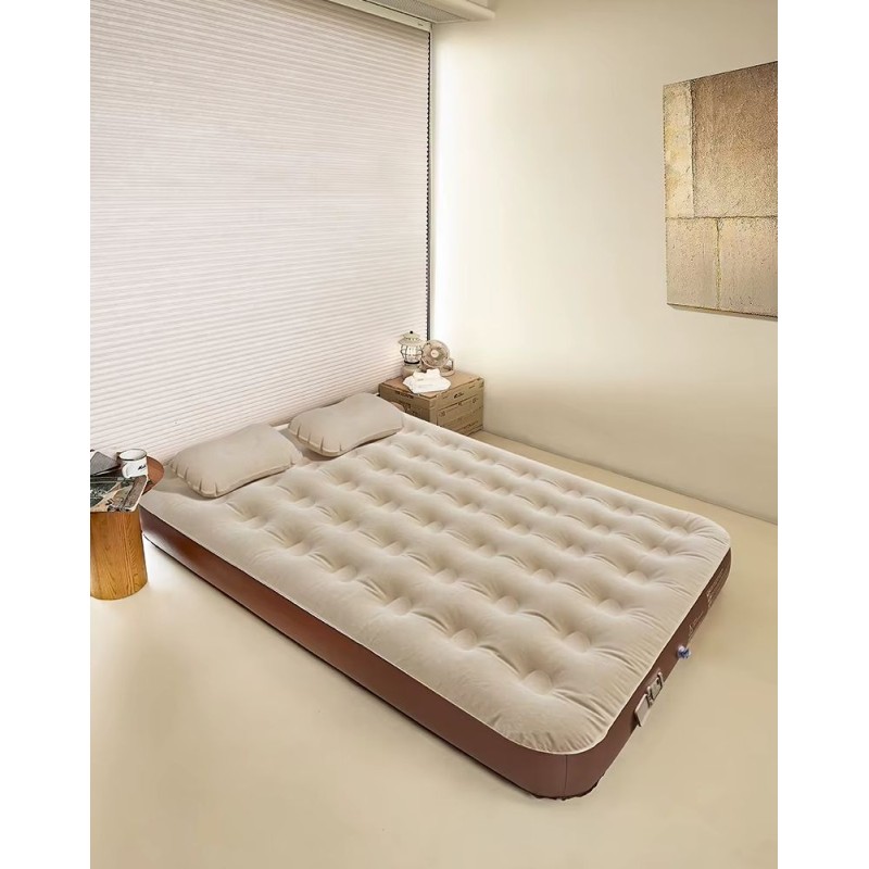 Матрац надувний двомісний з вбудованим насосом Mobi Garden Air double bed 26 см NX24663001 sand