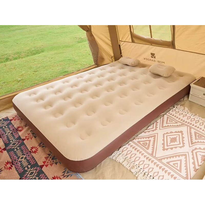 Матрац надувний двомісний з вбудованим насосом Mobi Garden Air double bed 26 см NX24663001 sand
