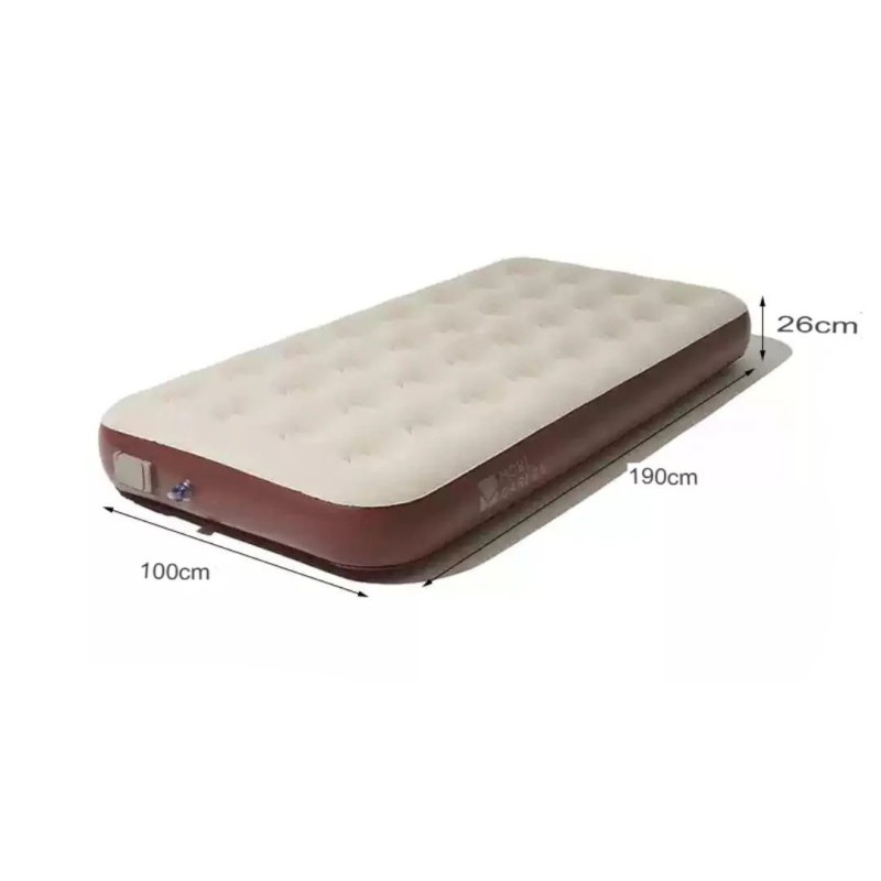 Матрац надувний одномісний з вбудованим насосом Mobi Garden Air bed 26 см NX24663010 sand