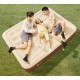 Матрац надувний одномісний з вбудованим насосом Mobi Garden Air bed 26 см NX24663010 sand