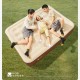 Матрац надувний тримісний з вбудованим насосом Mobi Garden Air Triple bed 26 см NX24663011 sand