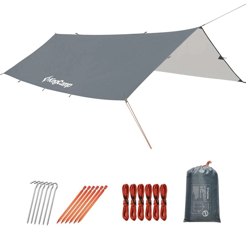 Тент кемпінговий KingCamp Tarp M KT2007 grey