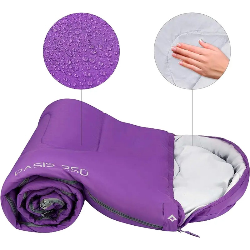 Спальний мішок KingCamp Oasis 250 KS3121 purple