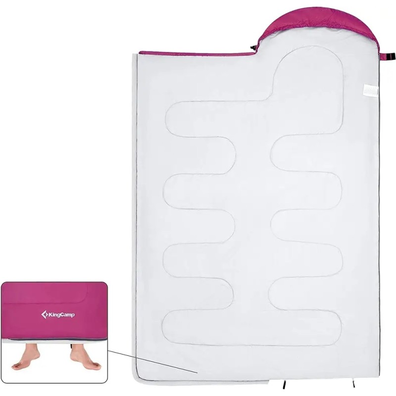 Спальний мішок KingCamp Oasis 250 KS3121 rose red