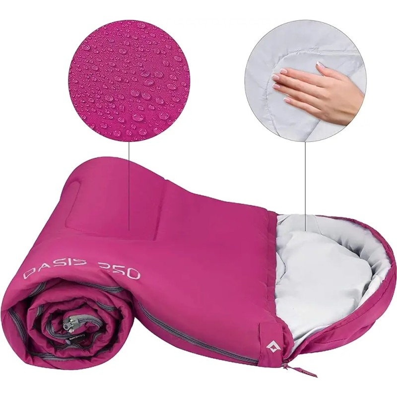 Спальний мішок KingCamp Oasis 250 KS3121 rose red