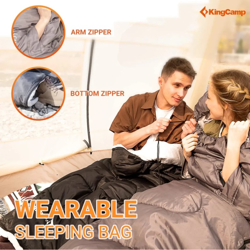 Спальний мішок KingCamp Lona 250 KS2401 black