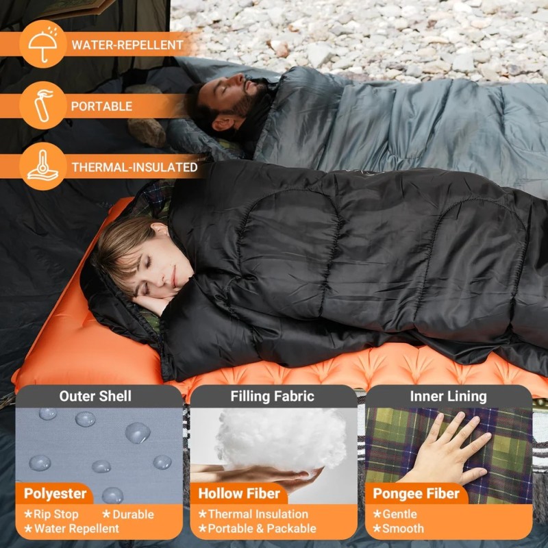 Спальний мішок KingCamp Sevan 250 KS2422 grey