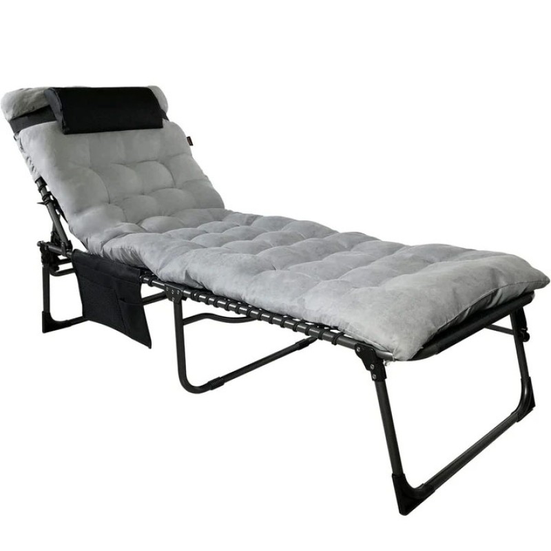 Ліжко розкладне KingCamp Hamburg Plus grey/black