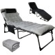 Ліжко розкладне KingCamp Hamburg Plus grey/black