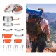 Набір посуду туристичного нержавіюча сталь KingCamp Set pro KA2210 silver