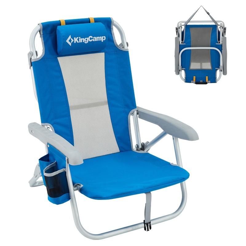 Пляжне крісло складане KingCamp KC2104 blue
