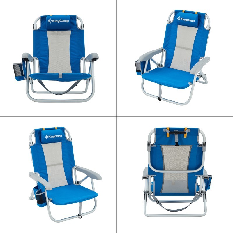 Пляжне крісло складане KingCamp KC2104 blue