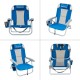 Пляжне крісло складане KingCamp KC2104 blue