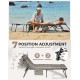 Шезлонг KingCamp Magnolia B10 Plus KC2520 grey/white