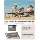 Шезлонг KingCamp Magnolia B10 Plus KC2520 grey/white