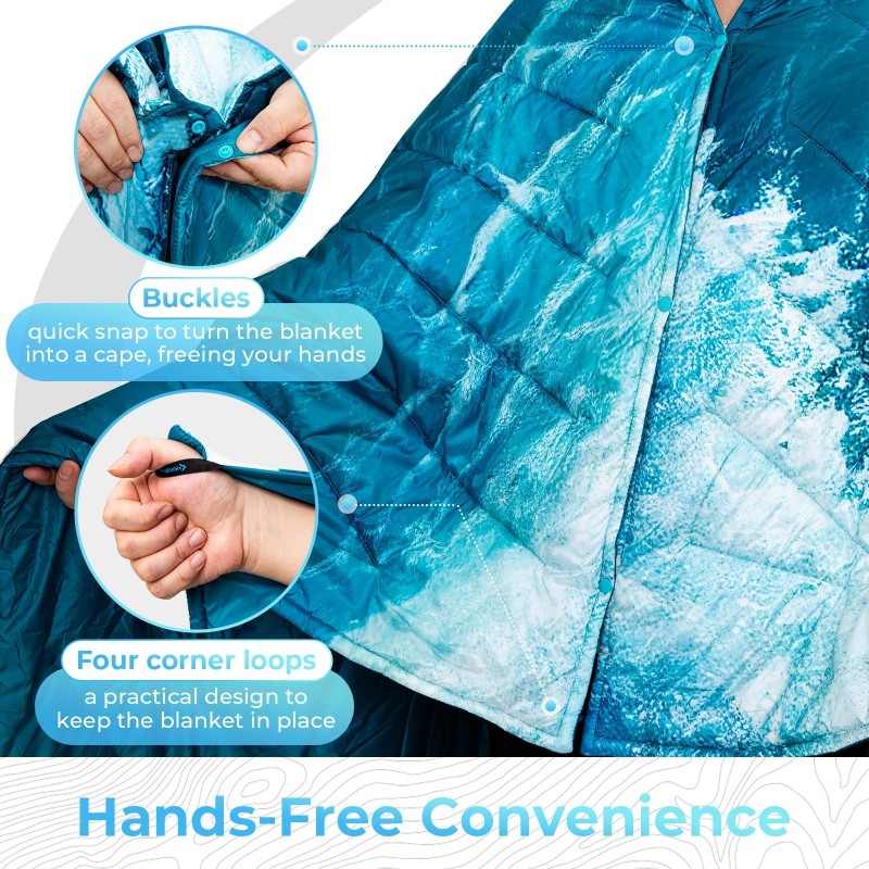 Ковдра туристична KingCamp Smart 150 XL KS2436 sea wave, Seawave
