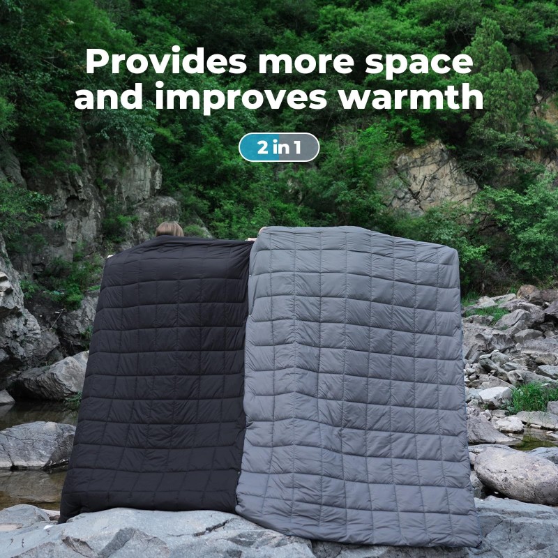 Ковдра туристична KingCamp Smart 150 KS2432 black, Чорний
