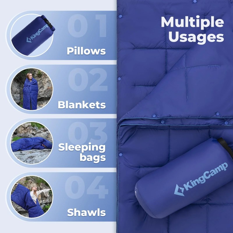 Ковдра туристична KingCamp Smart 150 KS2432 navy, Navy