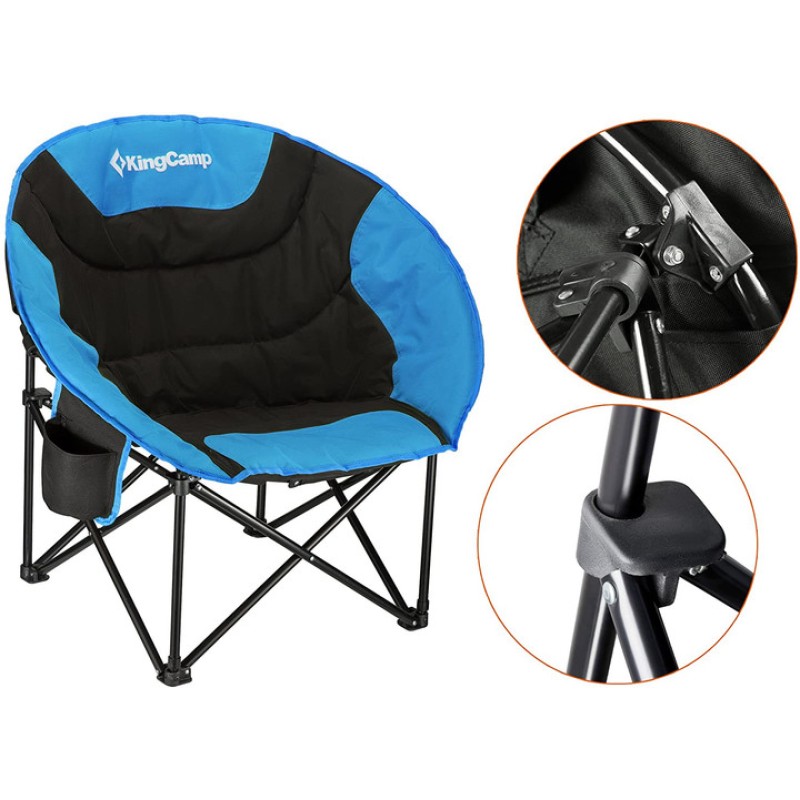 Крісло розкладне KingCamp Comfort Moon black/blue