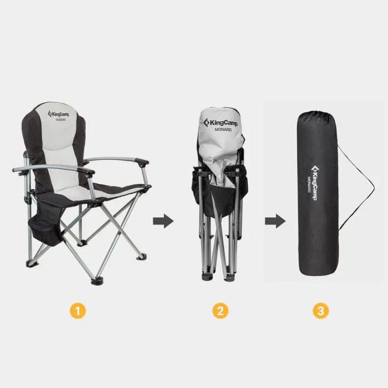 Крісло розкладне KingCamp Conifer black/grey