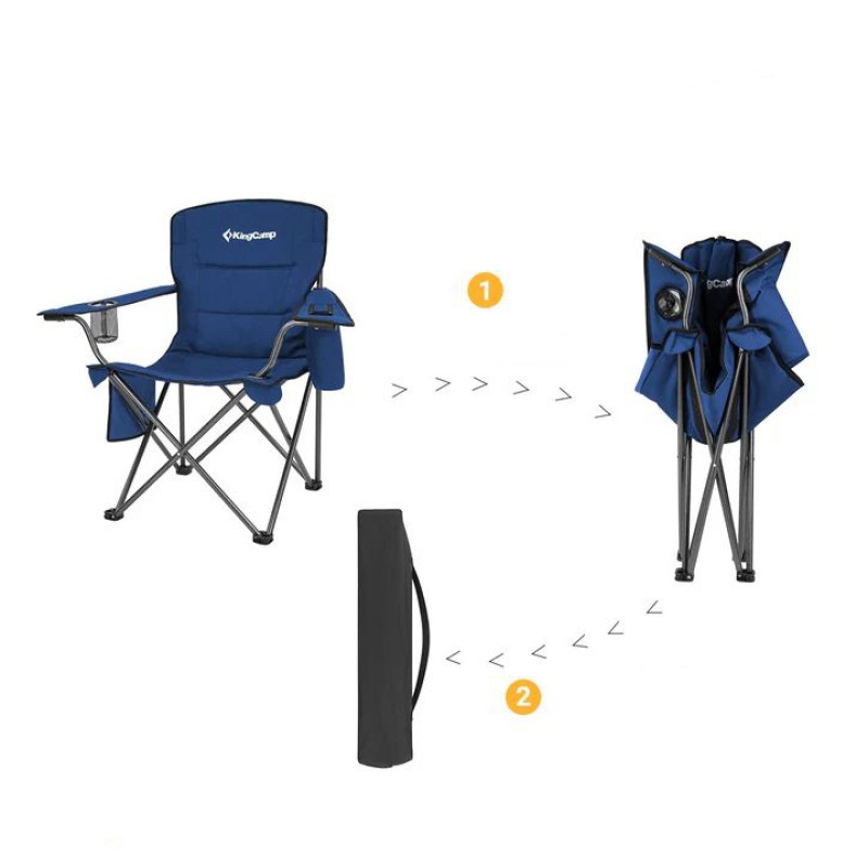 Крісло розкладне KingCamp Lotus Plus KC2141 navy