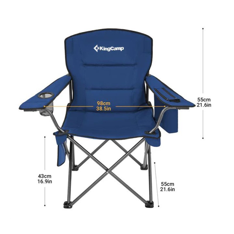Крісло розкладне KingCamp Lotus Plus KC2141 navy