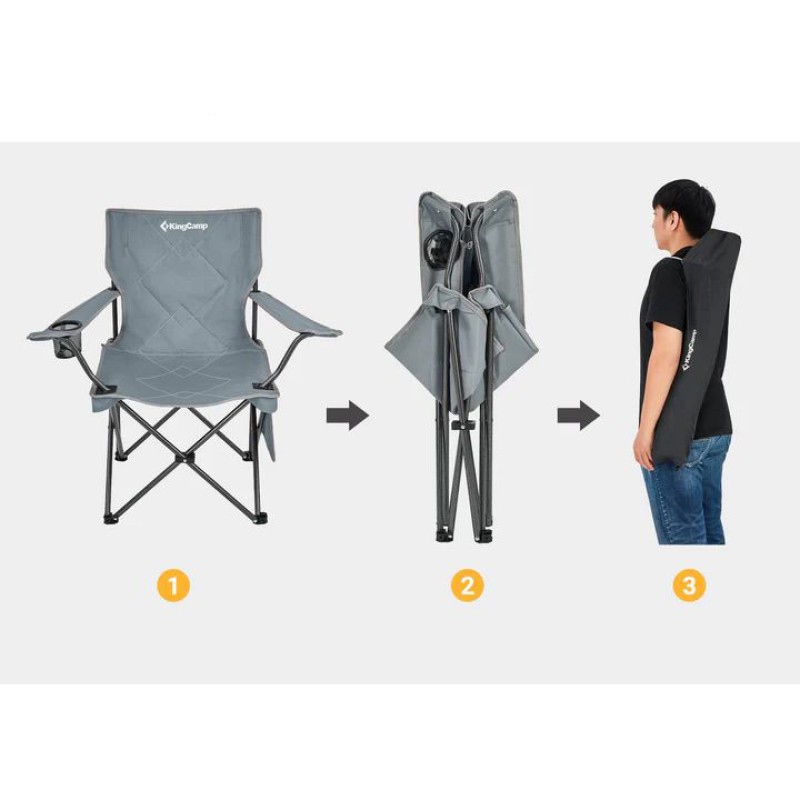 Крісло розкладне KingCamp Lotus grey