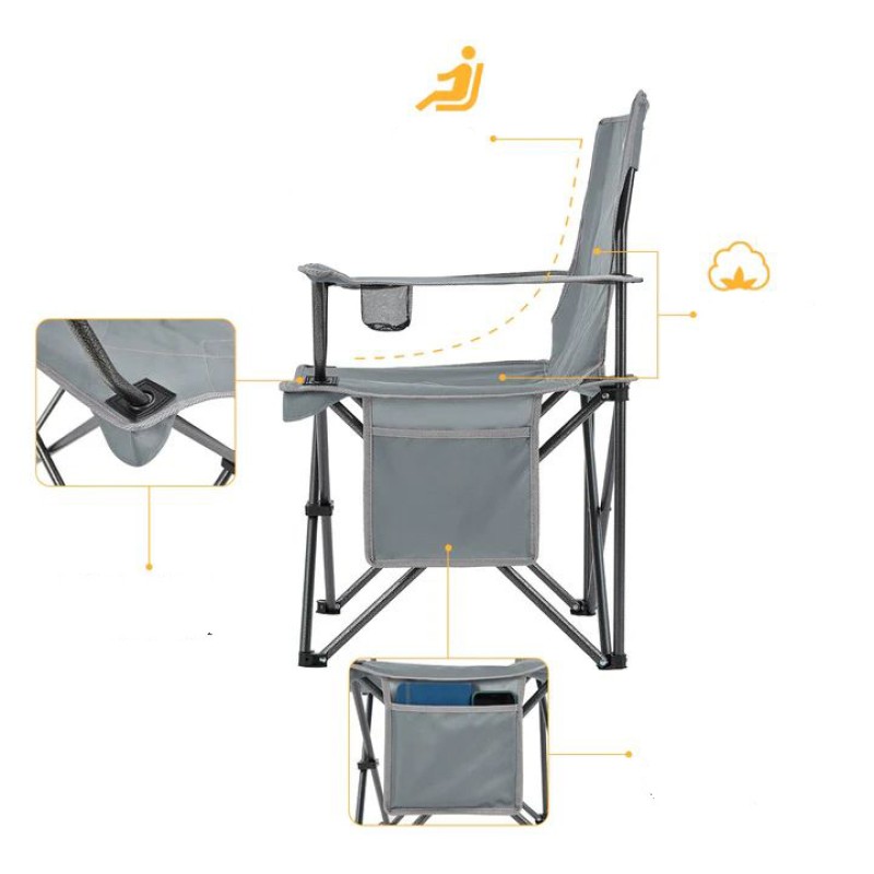 Крісло розкладне KingCamp Lotus grey