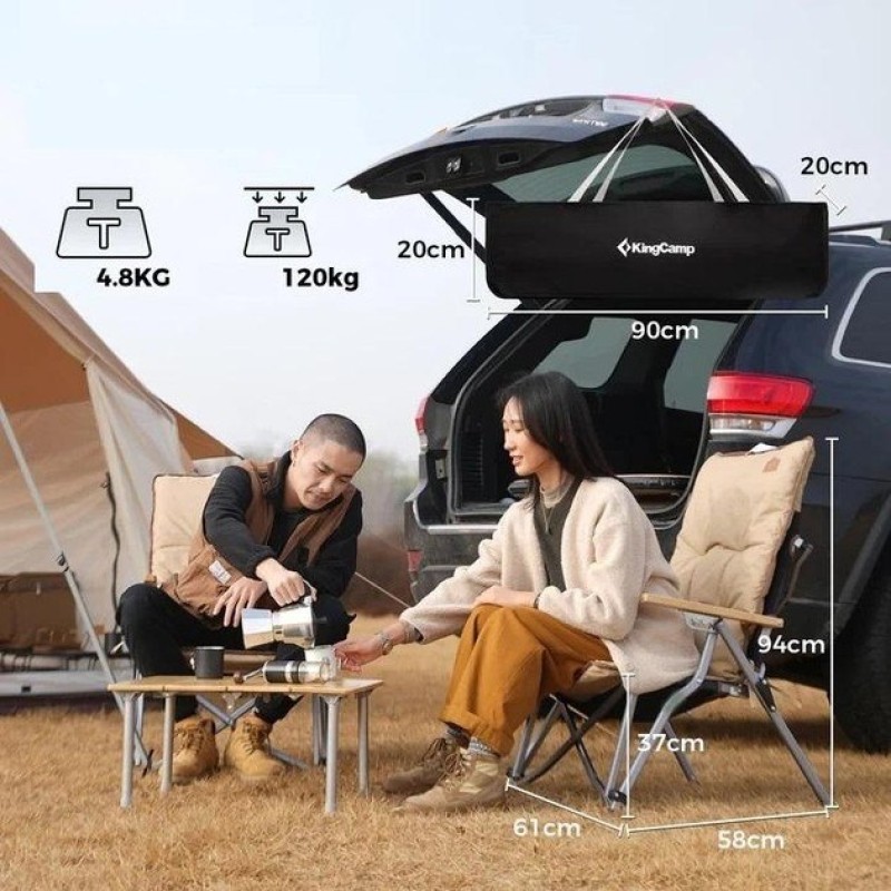 Крісло розкладне KingCamp Mangrove khaki