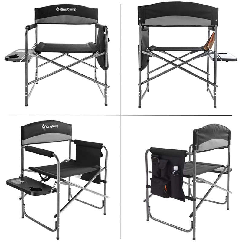 Стілець розкладний KingCamp ASH KC1904 black/grey