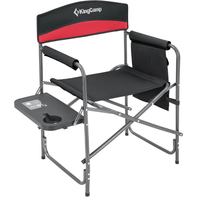 Стілець розкладний KingCamp Folding Director Chair KC1904 black/red