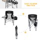 Стілець розкладний KingCamp Director Chair KC3977 black/medium grey
